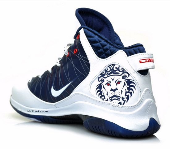 Nike Air Max LeBron VII (7) P.S. – White – Midnight Navy – Red