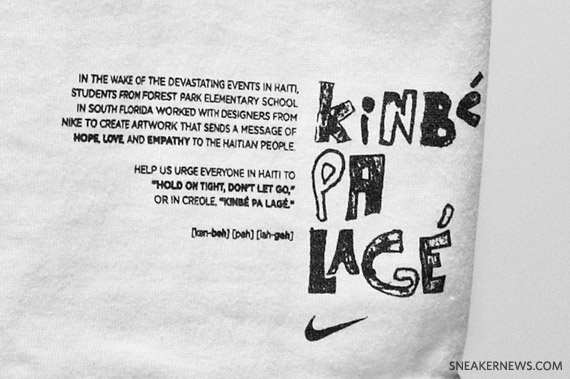 Nike Basketball - Haiti Relief "Kinbe Pa Lage" T-Shirt