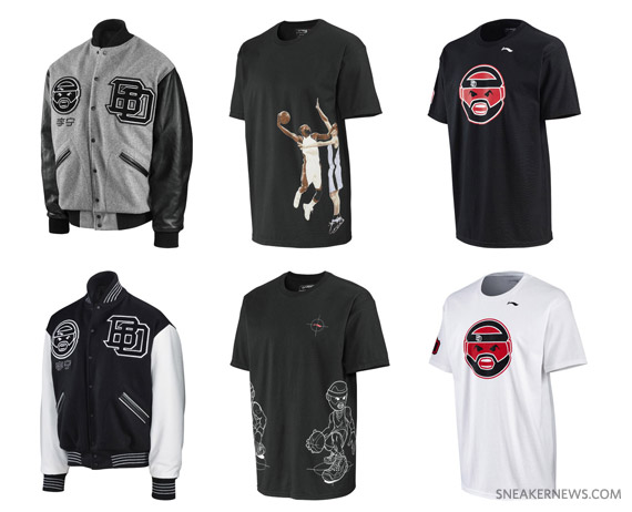 Li-Ning Baron Davis Varsity Jacket + T-shirts – Available