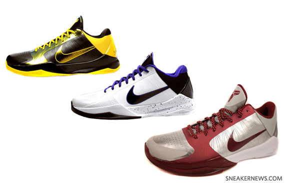 Nike Zoom Kobe V (5) - Three Colourways - Release Reminder