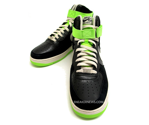 Nike Air Force 1 High “82 Black and Green – YankeeKicks Online