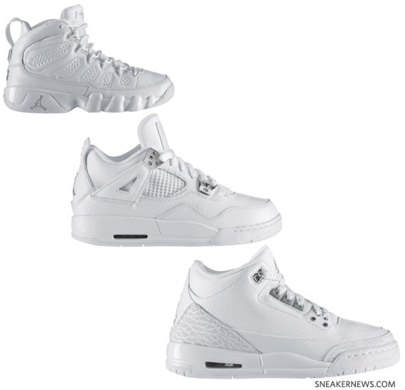 Air Jordan III – IV – IX – Silver Anniversary | Available for Kids