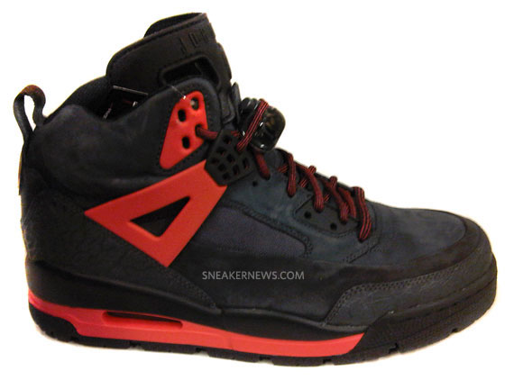 Air Jordan Winterized Spiz'ike Boot - Dark Shadow - Black - Challenge Red | December 2010