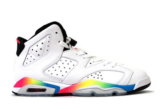 Air Jordan Vi Gs Rainbow