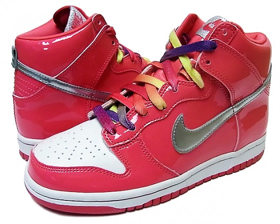 Nike Dunk High GS - Aster Pink - Metallic Silver - SneakerNews.com