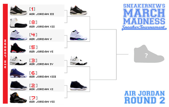 SN March Madness Sneaker Tournament – Round 2 – Air Jordan Bracket