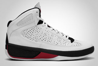 Jordan Icons White Red Black 323