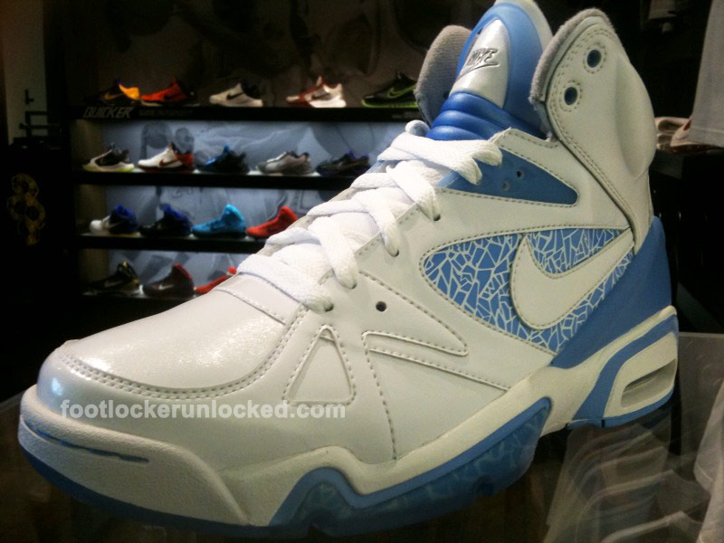 Nike Air Hoop Structure - White - University Blue - Broken Glass