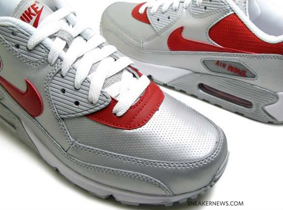 Nike Air Max 90 - Metallic Silver - Varsity Red - Ultraman - Available