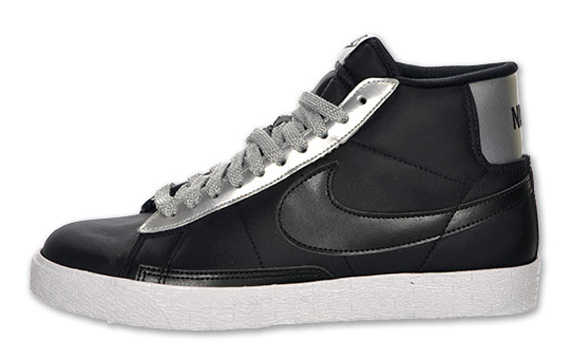 Nike Blazer High – Black – Metallic Silver – Available