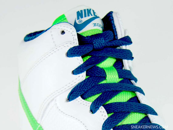 Nike Dunk High White Blue Green 1