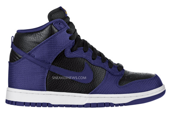 Nike Dunk High LE – Black – Wicked Purple – Metallic Gold | Available