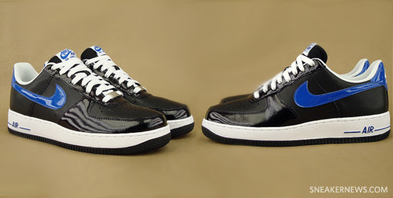 Nike Wmns Air Force 1 Black Sapphire Blue 4