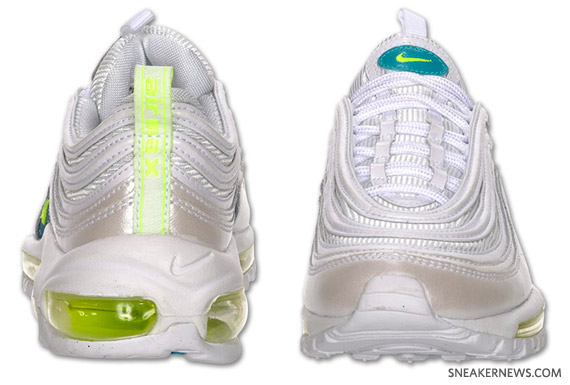 Nike WMNS Air Max 97 – White – Turbo Green – Volt | Available