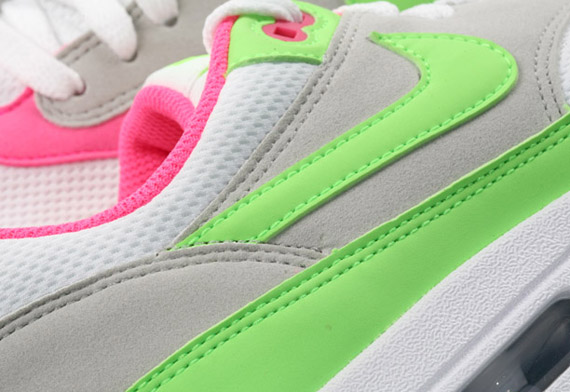 Nike Air Max 1 - White - Electric Green - Pink