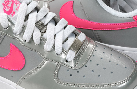Nike WMNS Air Force 1 - Medium Grey - Pink Flash