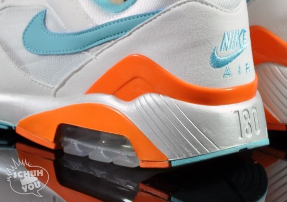 Nike Air 180 – White – Aqua – Orange | Available