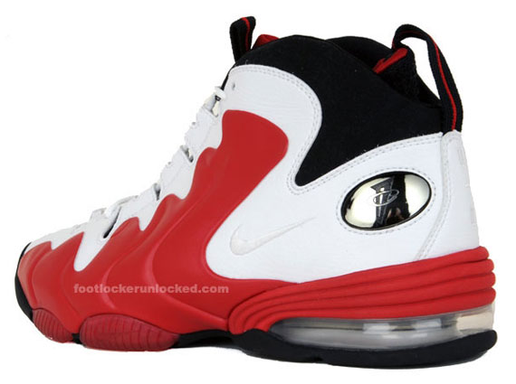 Nike Air Penny III (3) - White - Varsity Red - Black | Available