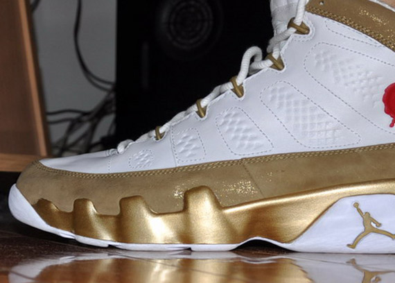 new gold jordans