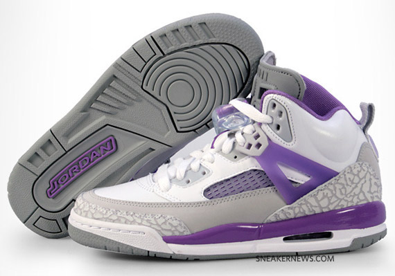 Air Jordan Spizike White Violet Pop Neutral Grey 3