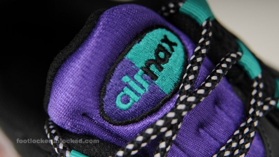 purple and turquoise air max