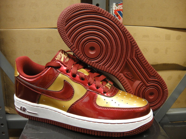 Nike Af1 Gs Iron Man Team Red Gold 00