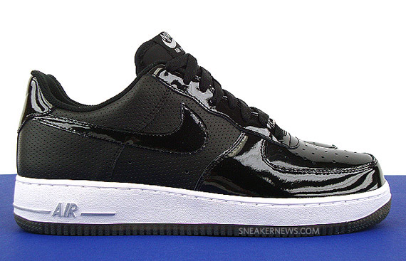 Air force 1 black patent best sale