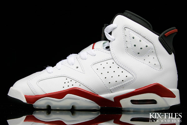Nike Air Jordan 6 Gs White Red