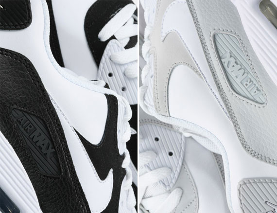 Nike Air Max 90 - White - Neutral Grey + White - Black