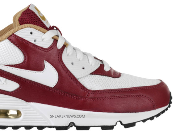 Nike Air Max 90 – White – Team Red – Gold | Available