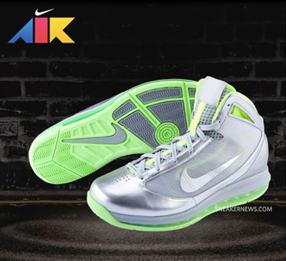 nike air max hyperize air attack silver neon