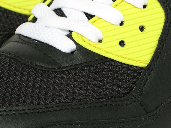 Nike Air Max 90 Premium – Black – Vibrant Yellow