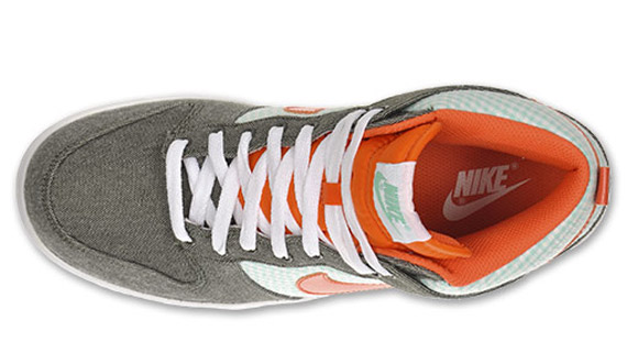 Nike Dunk High - Grey - Orange - Green - SneakerNews.com