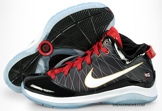 Nike LeBron VII P.S. - Black - White - Sport Red | Available on eBay ...