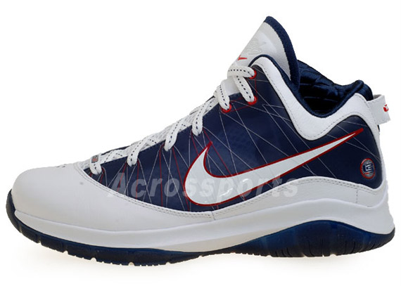 Nike Lebron Vii Ps White Midnight Navy Sport Red 3