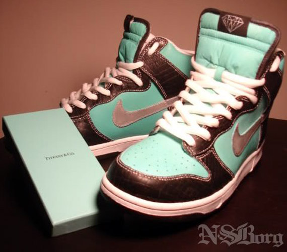 Nike Sb Dunk High Tiffany Customs 2