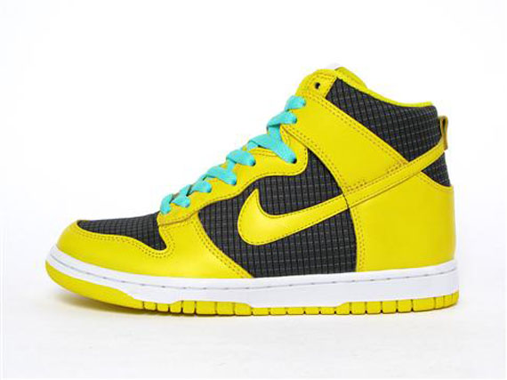 Nike WMNS Dunk High - Black - Speed Yellow - Cool Mint - SneakerNews.com