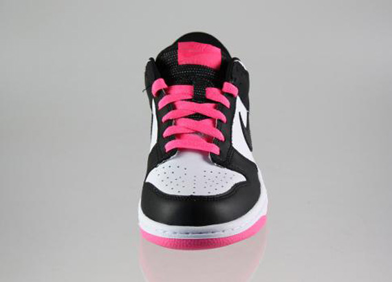 Nike Wmns Dunk Low Black White Pink 02