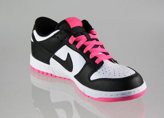 pink white and black nikes