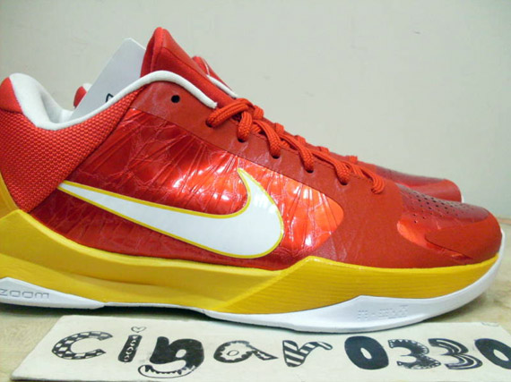 Nike Zoom Kobe V Ceramic Red Del Sol 1