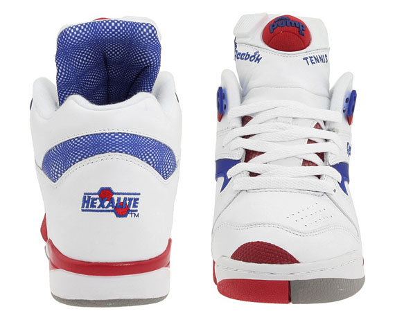 Reebok Court Victory Pump White Red Blue 6