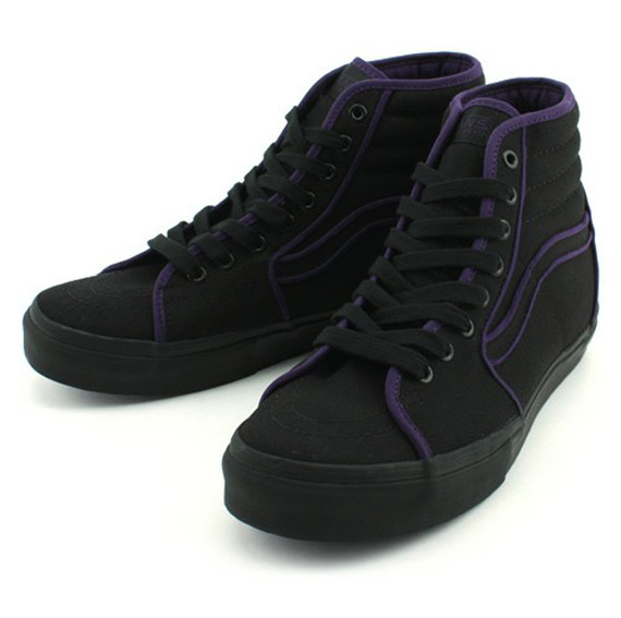 Vans Black Purple Sk8 Hi 01
