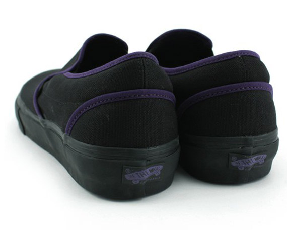 Vans Black Purple Slipon 06