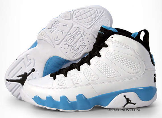 Air Jordan Ix Retro Powder Blue White 2