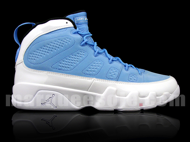 air-jordan-ix-white-university-blue-patent-2 Air Jordan Ix White University Blue Patent 2