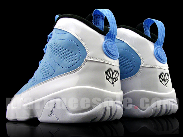 air-jordan-ix-white-university-blue-patent-3 Air Jordan Ix White University Blue Patent 3