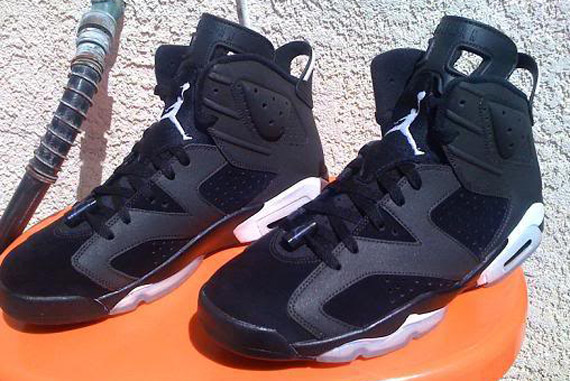 Air Jordan VI (6) Lakers Custom – Blacked Out Stitching