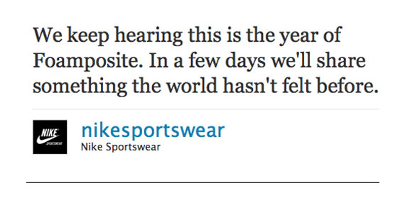 Nike Sportswear Teaser - The Next Foamposite Shoe