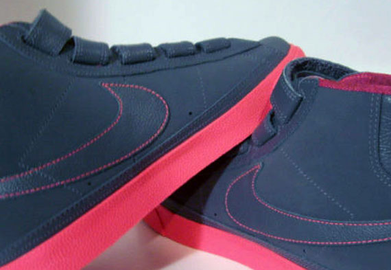 Nike Blazer AC High LE - Unreleased Sample - Dark Grey - Solar Red