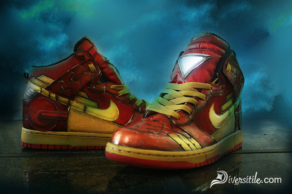Nike Dunk High Diversitile Custom Iron Man 04